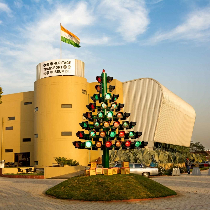 A museum that showcases the evolution of transportation in India - The Heritage Transport Museum.